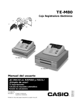 Casio TE-M80 Manual de usuario