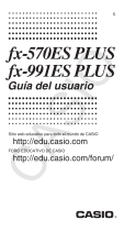 Casio fx-991ES PLUS Manual de usuario