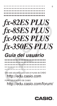 Casio fx-82ES PLUS Manual de usuario