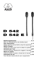 AKG D 542 E El manual del propietario