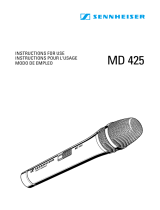 Sennheiser MD 425 Manual de usuario