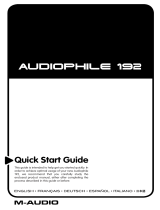 M-Audio AUDIOPHILE 192 Manual de usuario