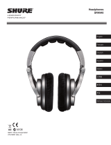 Shure SRH940 Professional Reference Headphones Manual de usuario