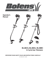 Bolens BL26C0, BL26SS, BL26BC Manual de usuario
