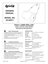 Agri-Fab Poly Lawn Roller 45-02671 Manual de usuario