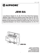 Aiphone JBW-BA Manual de usuario