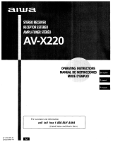 Aiwa AV-X220 Manual de usuario