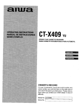 Aiwa CT-X409yu Manual de usuario