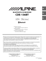 Alpine CDE-136BT Manual de usuario