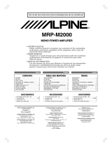 Alpine MRP-M2000 Manual de usuario