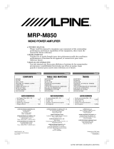 Alpine MRP-M850 Manual de usuario