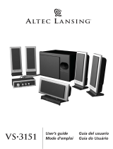 Altec Lansing VS3151 Manual de usuario