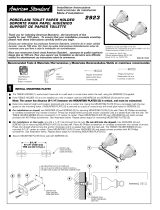 American Standard Porcelain Toilet Paper Holder 2923 Manual de usuario