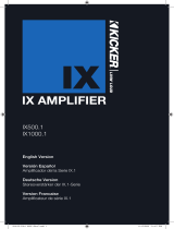 Kicker IX AMPLIFIER 10IX1000.1 Manual de usuario