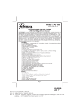 Audiovox APS 400 Manual de usuario