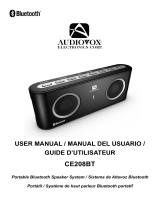 Audiovox CE208BT Manual de usuario
