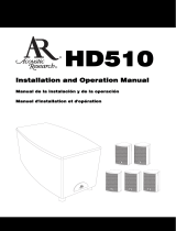 Acoustic Research HD510 Manual de usuario