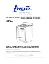 Avanti DG2450SS Manual de usuario