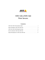 Axis Communications 560 Manual de usuario