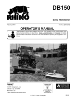 RHINO BOOM ARM MOWER DB150 Manual de usuario