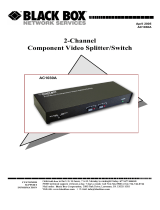 Black Box 2-Channel Component Video Splitter/Switch Manual de usuario