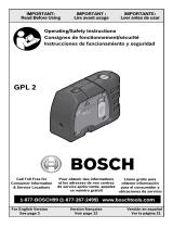 Bosch Power Tools GPL2 Manual de usuario