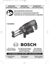 Bosch Power Tools 11250VSRD Manual de usuario