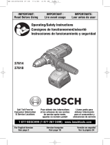 Bosch 37618-01 Manual de usuario