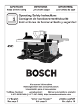 Bosch Power Tools 4000 Manual de usuario