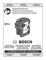 Bosch Power Tools GPL4 Manual de usuario