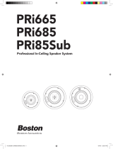 Boston Acoustics PRI85SUB Manual de usuario