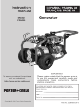 Porter-Cable D28733-034-0 Manual de usuario