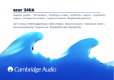Cambridge Audio Azur 340A Manual de usuario