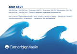 Cambridge Audio 640T Manual de usuario