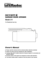 Chamberlain 311 Manual de usuario