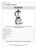 ChefScape Blender Manual de usuario