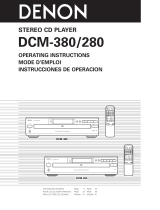 Denon DCM280 Manual de usuario
