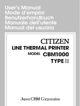 Citizen CBM1000II PF230S Manual de usuario