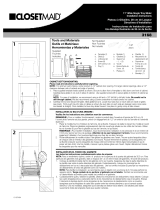 Closet Maid 11" Wide Single Tray Slider 3168 Manual de usuario