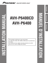 Pioneer AVH-P6400CD Manual de usuario