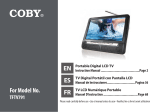 COBY electronic TFTV791 Manual de usuario