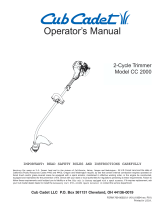 Cub Cadet CC2000 Manual de usuario