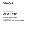 Denon DVD-1740 Manual de usuario