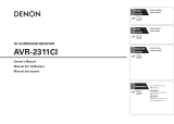 Denon AVR-2311CI Manual de usuario