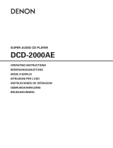 Denon DCD-2000AE Manual de usuario
