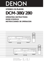Denon DCM-280 Manual de usuario