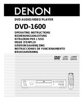 Denon DVD-1600 Manual de usuario