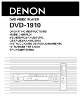 Denon DVD-1910 Manual de usuario
