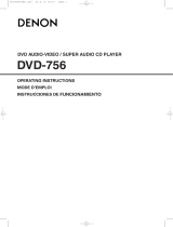 Denon DVD-756 Manual de usuario