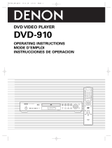 Denon DVD-910 Manual de usuario